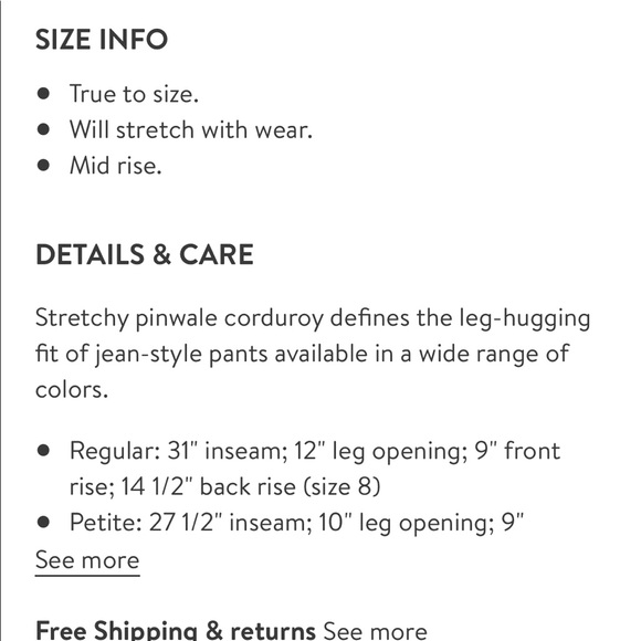 EUC Kut from the Cloth Diana Skinny purple cords - Picture 10 of 10